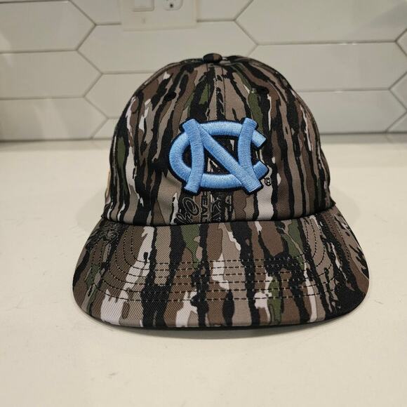 North Carolina Tar Heels Strapback Hat Cap Real Tree NC Camo Embroidered TOW - Picture 2 of 9